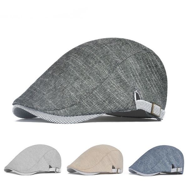 summer thin ivy cap male casual cotton newsboy hat man and woman cool beret caps, Blue;gray
summer thin ivy cap male casual cotton newsboy hat man and woman cool beret caps, Blue;gray