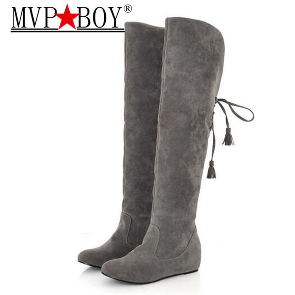 mvp boy womens boots faux suede over the knee flat warm boots comfortable thigh high lace-up woman winter shoes black gray
mvp boy womens boots faux suede over the knee flat warm boots comfortable thigh high lace-up woman winter shoes black gray