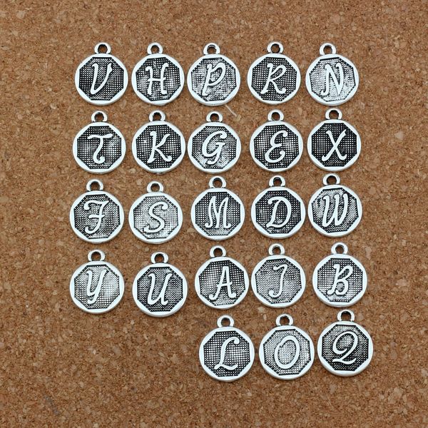 double sided mixed letter disc initial alloy charms pendants fashion jewelry diy 14.8x28.2mm 100pcs/lots antique silver a-419, Bronze;silver
double sided mixed letter disc initial alloy charms pendants fashion jewelry diy 14.8x28.2mm 100pcs/lots antique silver a-419, Bronze;silver