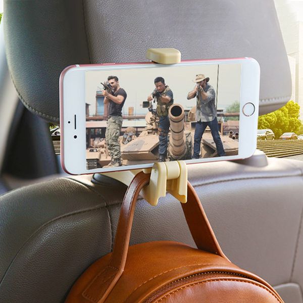 car headrest hook with phone holder seat back hanger for bag handbag purse grocery cloth portable multifunction clips organizer
car headrest hook with phone holder seat back hanger for bag handbag purse grocery cloth portable multifunction clips organizer