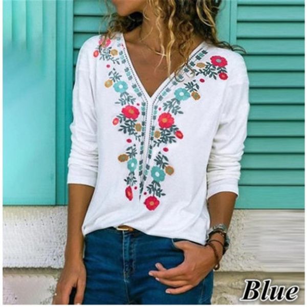 2020 new women spring autumn t-shirt fashion casual v-neck flower print solid loose women t shirt ladies plus size, White
2020 new women spring autumn t-shirt fashion casual v-neck flower print solid loose women t shirt ladies plus size, White