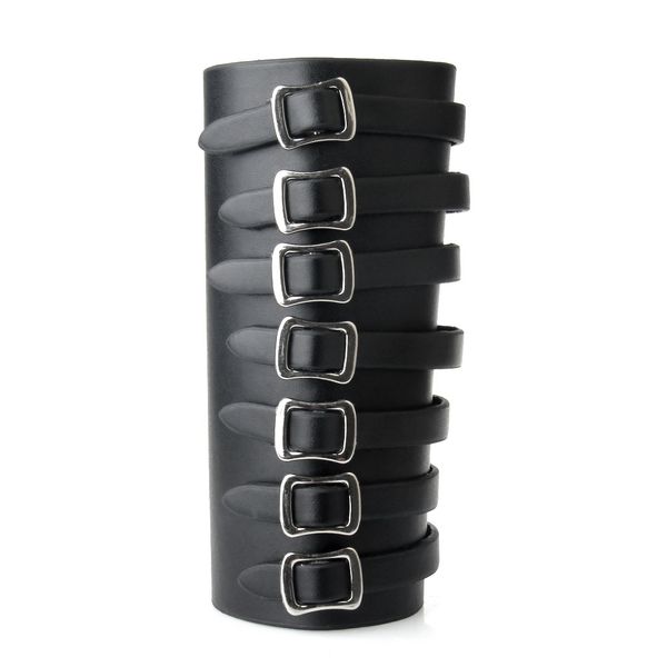 personality gothic cuff punk rivet bracelet large 6.5cm wide leather bangle novelty jewellery with 7 buckles, Golden;silver
personality gothic cuff punk rivet bracelet large 6.5cm wide leather bangle novelty jewellery with 7 buckles, Golden;silver