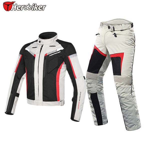 herobiker motorcycle jacket & pants protective gear moto jacket men's motocross clothing suit with 5 protector ,h-189, Black;blue
herobiker motorcycle jacket & pants protective gear moto jacket men's motocross clothing suit with 5 protector ,h-189, Black;blue