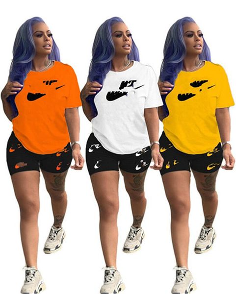 summer women brand jogger suit shorts two piece set short sleeve t-shirt shorts casual white tracksuit designer plus size outfits 3152, Gray
summer women brand jogger suit shorts two piece set short sleeve t-shirt shorts casual white tracksuit designer plus size outfits 3152, Gray