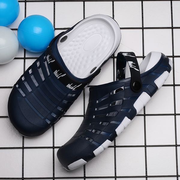 2020 new men beach slippers summer breathable indestructible casual shoes breathable hole flats lightweight massage male sandals, Black
2020 new men beach slippers summer breathable indestructible casual shoes breathable hole flats lightweight massage male sandals, Black