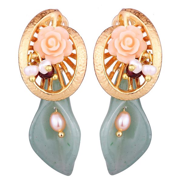 farlena jewelry handmade natural stone flower drop earrings with freshwater pearls vintage chinese style earrings, Silver
farlena jewelry handmade natural stone flower drop earrings with freshwater pearls vintage chinese style earrings, Silver