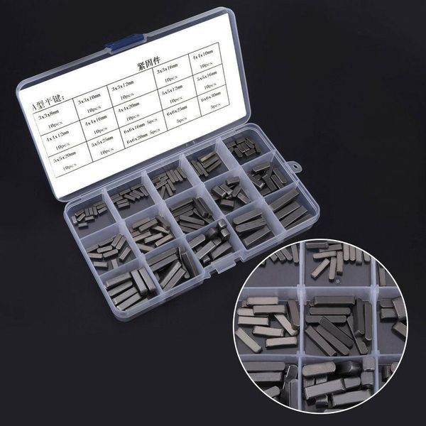 140pcs stainless steel round ended feather key parallel drive shaft pin parallel keys set assortment kit 3mm - 6mm high quality
140pcs stainless steel round ended feather key parallel drive shaft pin parallel keys set assortment kit 3mm - 6mm high quality