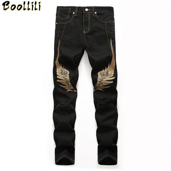 2020 autumn winter men's patchwork ripped embroidered stretch jeans trendy holes straight denim trouers, Blue
2020 autumn winter men's patchwork ripped embroidered stretch jeans trendy holes straight denim trouers, Blue