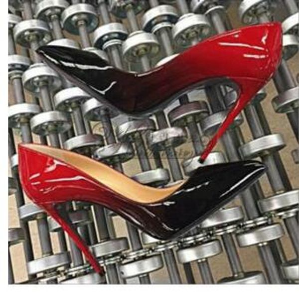 fashion pointed toe high heels designer two colors red bottom shoes shallow mouth sole high-heeled women wedding dress shoes, Black
fashion pointed toe high heels designer two colors red bottom shoes shallow mouth sole high-heeled women wedding dress shoes, Black