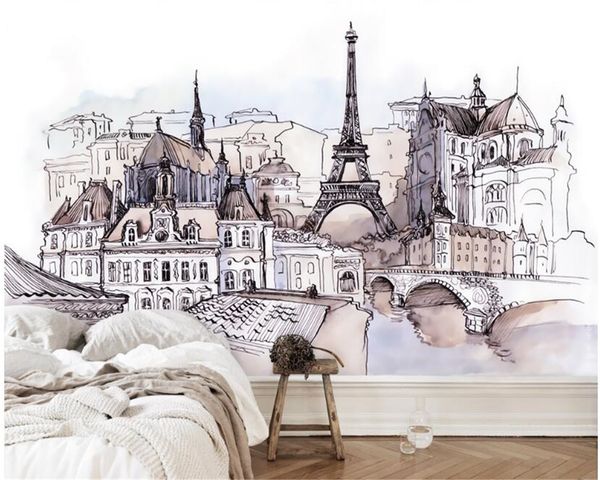 european hand-painted foreign tourism fashion stickers tower watercolor mural papier peint decoration wallpaper behang
european hand-painted foreign tourism fashion stickers tower watercolor mural papier peint decoration wallpaper behang