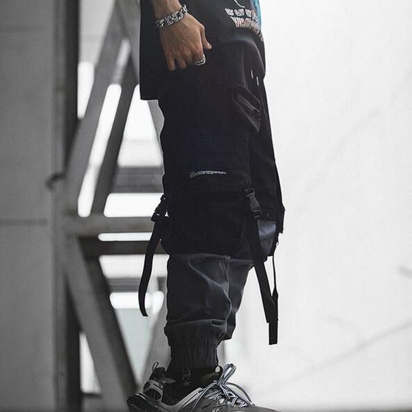 men's pants hip hop mixed colors patchwork jogger streetwear sports mens spring summer drawstring waist casual loose male cargo, Black
men's pants hip hop mixed colors patchwork jogger streetwear sports mens spring summer drawstring waist casual loose male cargo, Black
