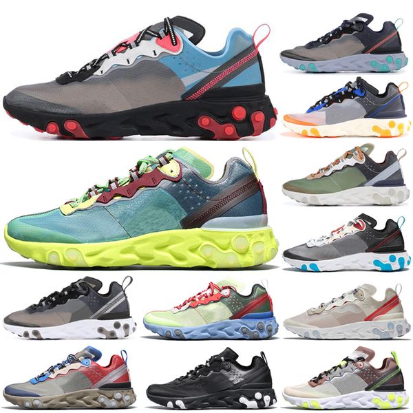 2019 New React Element 87 Undercover Men Running Shoes For Women Designer Sneakers Sports Mens Trainer Shoes Sail Light Bone Size 36-45
2019 New React Element 87 Undercover Men Running Shoes For Women Designer Sneakers Sports Mens Trainer Shoes Sail Light Bone Size 36-45