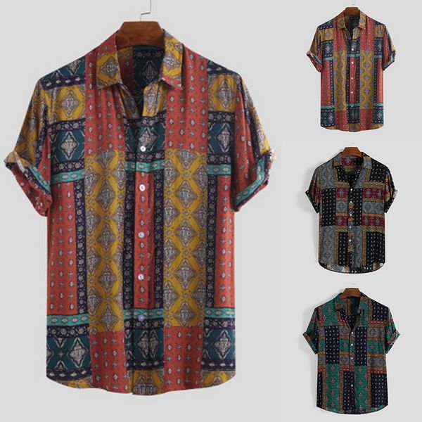 adisputent summer retro men shirt ethnic style loose printing button short sleeve beach shirts 3 color printed men, White;black
adisputent summer retro men shirt ethnic style loose printing button short sleeve beach shirts 3 color printed men, White;black