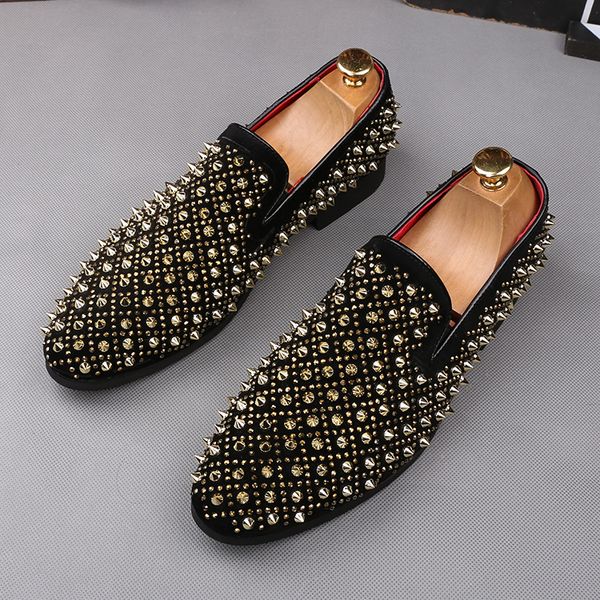 rhinestone studded rivet spike shoes for men british driving gommino shoes male wedding dress, Black
rhinestone studded rivet spike shoes for men british driving gommino shoes male wedding dress, Black