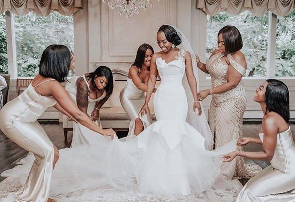 2020 elegant african plus size wedding dresses mermaid chapel train tulle stain bridal gowns tiered dubai arabic vestidos custom made, White
2020 elegant african plus size wedding dresses mermaid chapel train tulle stain bridal gowns tiered dubai arabic vestidos custom made, White