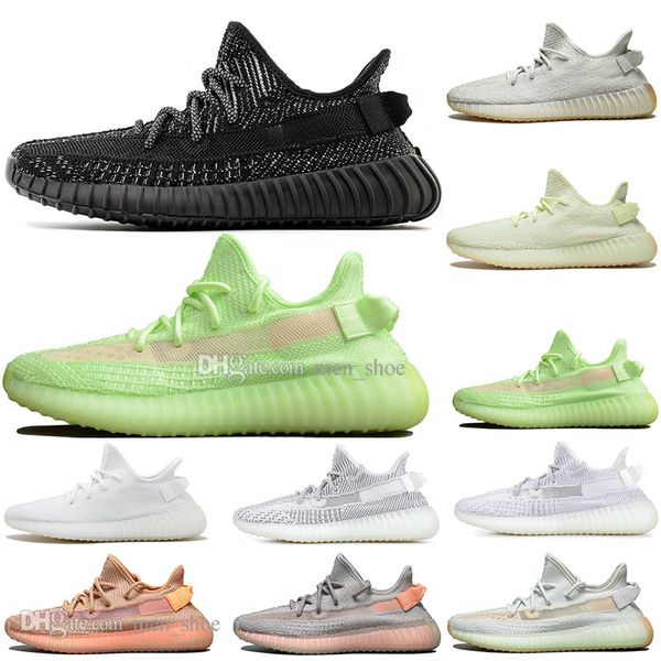 

discount kanye west clay v2 static reflective gid glow in the dark mens running shoes hyperspace true form women men sport designer sneakers