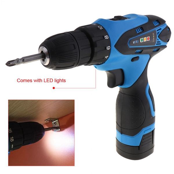 16.8v electric screwdriver with 1 li-ion batteries and two-speed adjustment button for handling screws/punching
16.8v electric screwdriver with 1 li-ion batteries and two-speed adjustment button for handling screws/punching