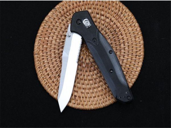 BM butterfly 940 folding knife (half tooth) G10 D2 blade Axis Quick Open Folding knives Nylon Glass Fiber Handle Camping Pocket EDC
BM butterfly 940 folding knife (half tooth) G10 D2 blade Axis Quick Open Folding knives Nylon Glass Fiber Handle Camping Pocket EDC
