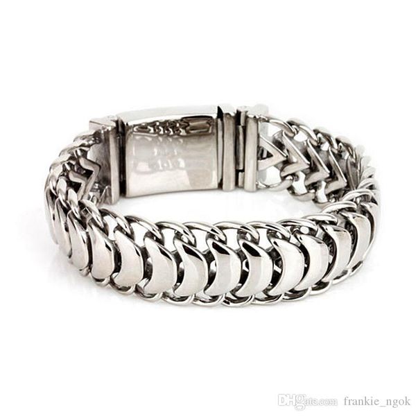 mens hip hop bracelets 316l stainless steel pulseras punk jewelry men keel chain bracelets bangle fashion selling brace lace 22cm*19mm, Black
mens hip hop bracelets 316l stainless steel pulseras punk jewelry men keel chain bracelets bangle fashion selling brace lace 22cm*19mm, Black