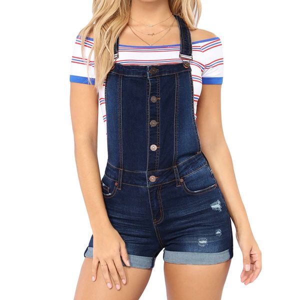 women denim overall shorts mini high waist solid summer casual jeans pants js26, Black;white
women denim overall shorts mini high waist solid summer casual jeans pants js26, Black;white