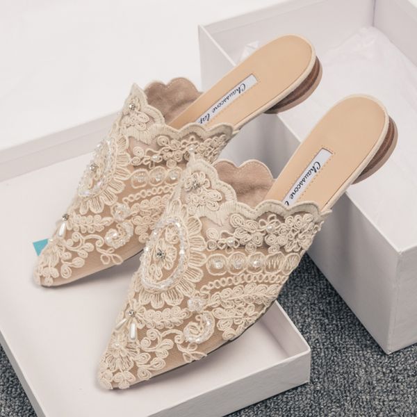womens flats mule leisure pointed toe mesh lace pearls diy slip on slipper hollow summer shoes slides floral new arrival m30, Black
womens flats mule leisure pointed toe mesh lace pearls diy slip on slipper hollow summer shoes slides floral new arrival m30, Black