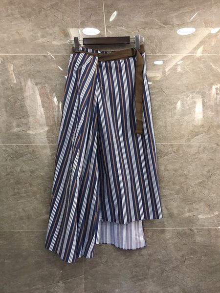 2019 summer new women's dress side band receive waist decorative irregular cut stripe half-length skirt 521, Black
2019 summer new women's dress side band receive waist decorative irregular cut stripe half-length skirt 521, Black