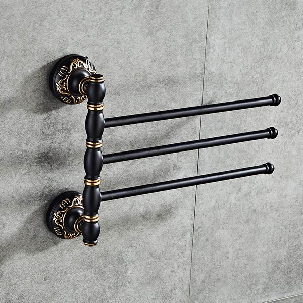 bathroom towel bar black/white rotating towel rack kitchen wall-mounted polished rack holder bathroom accessory
bathroom towel bar black/white rotating towel rack kitchen wall-mounted polished rack holder bathroom accessory
