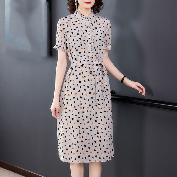 шифоновое платье в горошек женское 2020 новое лето тонкая талия винтаж однобортный плюс размер женщины элегантное платье до колен, Black;gray
шифоновое платье в горошек женское 2020 новое лето тонкая талия винтаж однобортный плюс размер женщины элегантное платье до колен, Black;gray