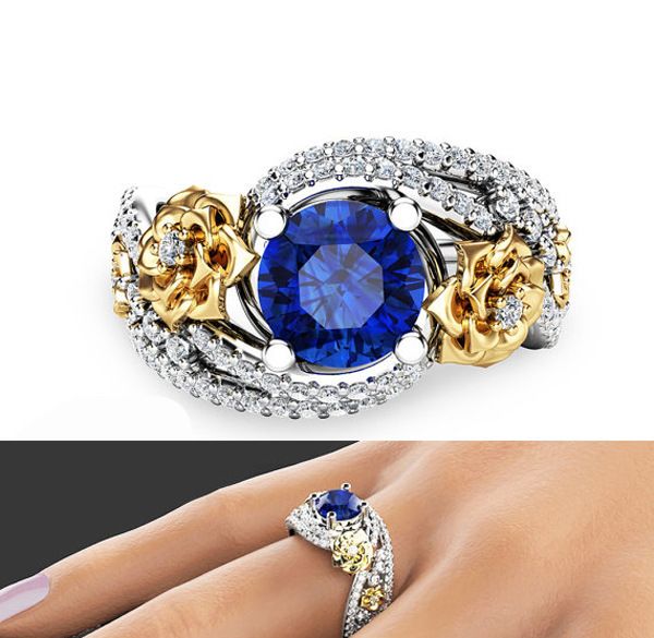 zircon ring flower rose color ring ma'am hand double color electroplate lovers ornaments, Silver
zircon ring flower rose color ring ma'am hand double color electroplate lovers ornaments, Silver