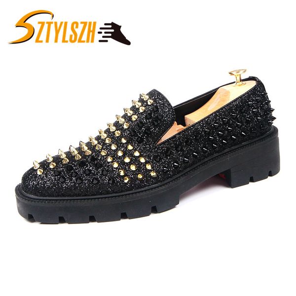 fashion men sequins casual shoes designer luxury rivet rhinestones shoes men party dress nightclub shoe loafers zapatillas, Black
fashion men sequins casual shoes designer luxury rivet rhinestones shoes men party dress nightclub shoe loafers zapatillas, Black