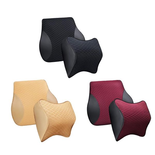1 set memory foam car headrest pillow leather pillow seat back rest neck rest lumbar car cushion auto interior accessories
1 set memory foam car headrest pillow leather pillow seat back rest neck rest lumbar car cushion auto interior accessories