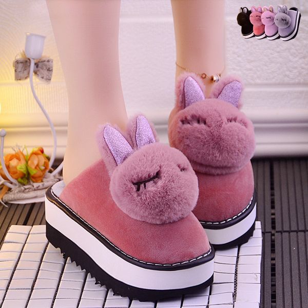 winter high-heeled anti-slip furry ball cotton slippers indoor cute home slope with warm cotton shoes, Black
winter high-heeled anti-slip furry ball cotton slippers indoor cute home slope with warm cotton shoes, Black