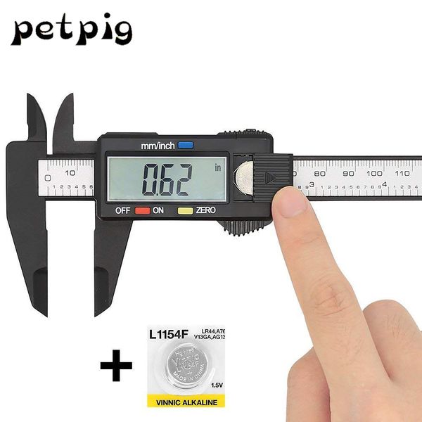 petpig digital caliper 100/150mm measuring tool plastic electronic vernier caliper with large lcd screen auto off hand tools
petpig digital caliper 100/150mm measuring tool plastic electronic vernier caliper with large lcd screen auto off hand tools