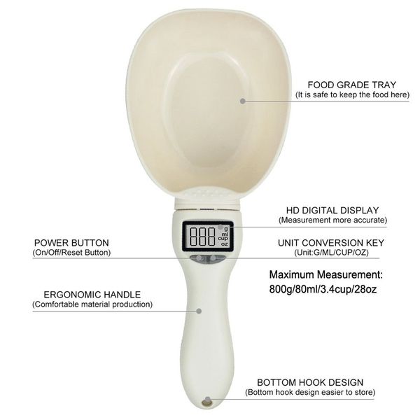 мерная ложка кубок 800g / 0.1g корм для животных вода scoop кухонные весы ложка портативный removeable со светодиодным дисплеем собак корм
мерная ложка кубок 800g / 0.1g корм для животных вода scoop кухонные весы ложка портативный removeable со светодиодным дисплеем собак корм
