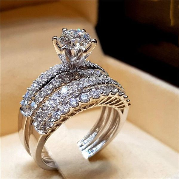 luxury promise ring sets 925 sterling silver 5a cz engagement wedding band rings for women men party jewelry gift, Slivery;golden
luxury promise ring sets 925 sterling silver 5a cz engagement wedding band rings for women men party jewelry gift, Slivery;golden