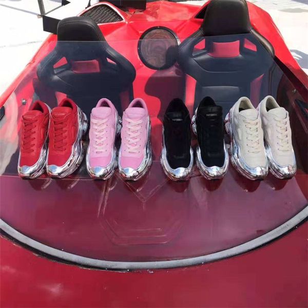 2019 women sneaekers raf simons oversized sneaker, ozweego shoes in silver metallic dip effect sole sport trainer multicolor size 35-40, Black
2019 women sneaekers raf simons oversized sneaker, ozweego shoes in silver metallic dip effect sole sport trainer multicolor size 35-40, Black