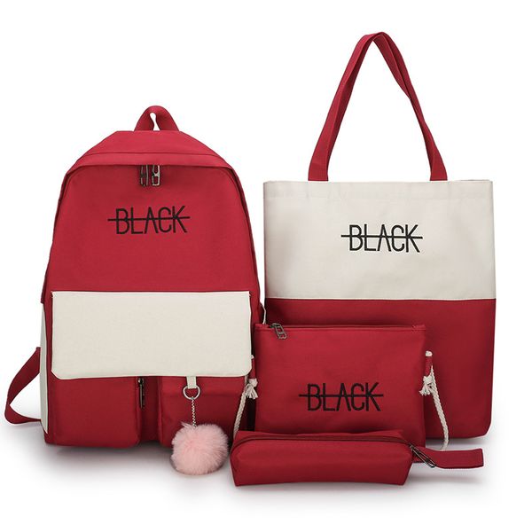 2020 4pcs/set canvas school bags for teenager girls students larger capacity women school travel backpacks female book bags
2020 4pcs/set canvas school bags for teenager girls students larger capacity women school travel backpacks female book bags