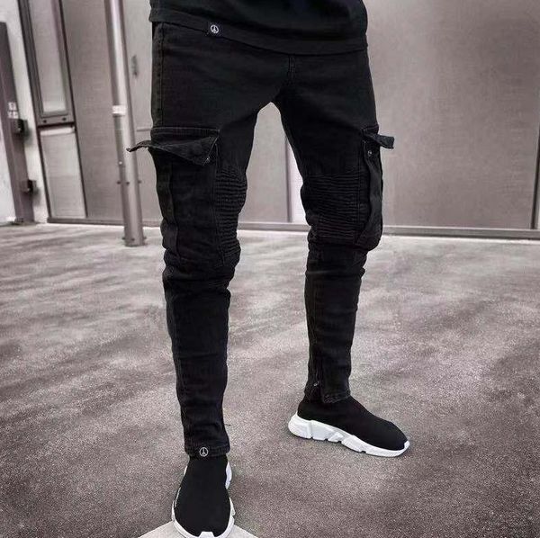 20ss mens designer jeans spring autumn black ripped distressed holes design jean pencil pants pockets hommes pantalones, Blue
20ss mens designer jeans spring autumn black ripped distressed holes design jean pencil pants pockets hommes pantalones, Blue