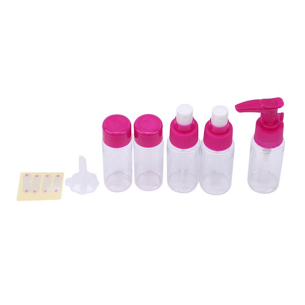 7pcs/set portable travel bottled cosmetic packaging plastic bottle shampoo shower gel bottle press type
7pcs/set portable travel bottled cosmetic packaging plastic bottle shampoo shower gel bottle press type