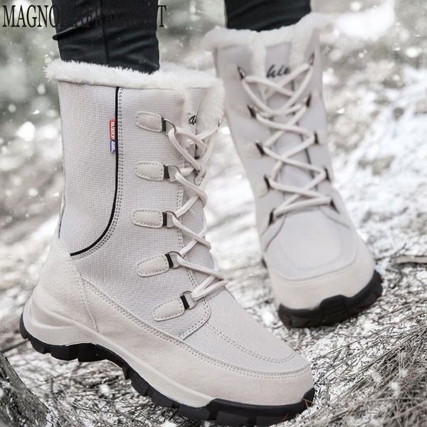 women white boots winter snow boots women lace-up outdoor non-slip waterproof rain botines mujer y679, Black
women white boots winter snow boots women lace-up outdoor non-slip waterproof rain botines mujer y679, Black
