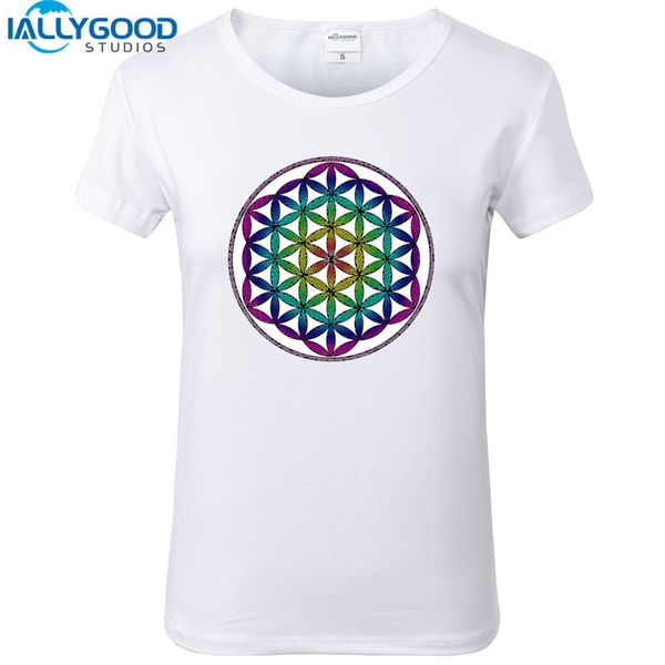 new summer fashion sacred geometry t shirt women cool flower of life printed t shirts soft short sleeve tee for girls, White
new summer fashion sacred geometry t shirt women cool flower of life printed t shirts soft short sleeve tee for girls, White