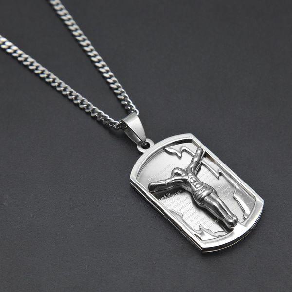 2020 stainless steel necklace with jesus pendant carved titanium steel gold-plated military brand hiphop hiphop hiphop necklace, Silver
2020 stainless steel necklace with jesus pendant carved titanium steel gold-plated military brand hiphop hiphop hiphop necklace, Silver
