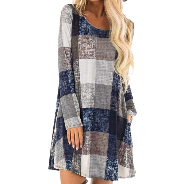 women dress vintage womens long sleeve vintage boho maxi evening party beach plaid dress casual formal, Black;gray
women dress vintage womens long sleeve vintage boho maxi evening party beach plaid dress casual formal, Black;gray