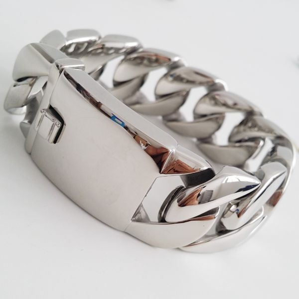 бабуля chic 26 / 31mm wide блестящий браслет мужчины прохладный punk нержавеющей стали ювелирные изделия мода мужские браслеты браслеты для, Black
бабуля chic 26 / 31mm wide блестящий браслет мужчины прохладный punk нержавеющей стали ювелирные изделия мода мужские браслеты браслеты для, Black