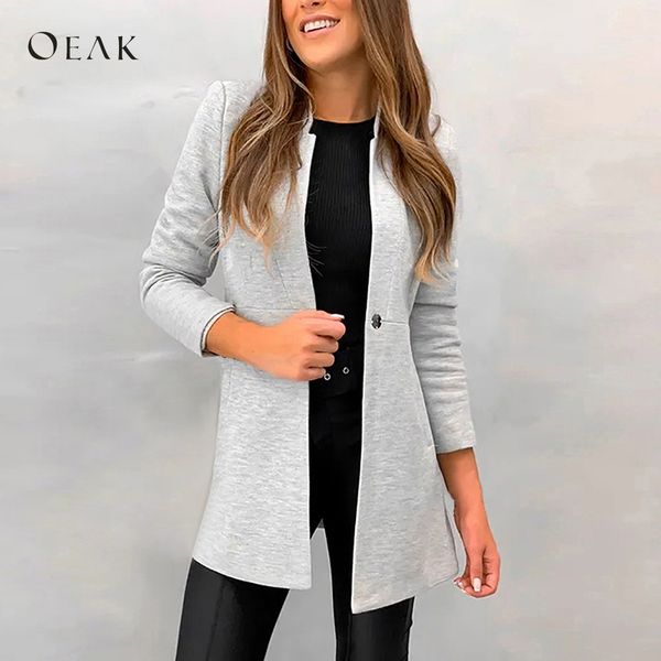 oeak 2019 new women mid-length trench coat blazer slim fit suit woolen coat female spring autumn button solid outwear clothing, Black
oeak 2019 new women mid-length trench coat blazer slim fit suit woolen coat female spring autumn button solid outwear clothing, Black
