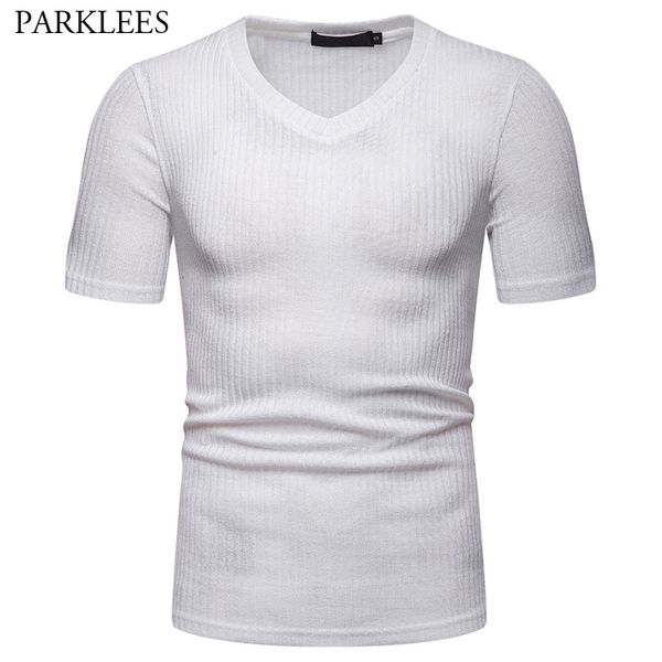 white v neck t shirt men 2019 brand new slim fit short sleeve tee shirt homme summer casual basic t-shirt men camiseta masculina, White;black
white v neck t shirt men 2019 brand new slim fit short sleeve tee shirt homme summer casual basic t-shirt men camiseta masculina, White;black
