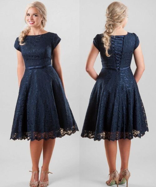 plus size vintage lace short modest dresses custom made with cap sleeves a-line knee length women navy blue wedding party dress, Black;red
plus size vintage lace short modest dresses custom made with cap sleeves a-line knee length women navy blue wedding party dress, Black;red