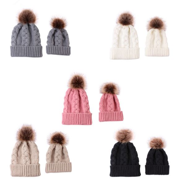 new arrival parent-child knit twist cap cute baby winter warm pompon hat for mother kids fur ball beanie hat outdoor ski cap, Yellow
new arrival parent-child knit twist cap cute baby winter warm pompon hat for mother kids fur ball beanie hat outdoor ski cap, Yellow