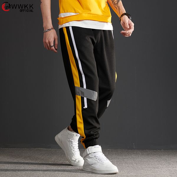 side stripe track jogger pants men 2020 reflective label track harem pants trousers homme streetwear elastic waist male hiphop, Black
side stripe track jogger pants men 2020 reflective label track harem pants trousers homme streetwear elastic waist male hiphop, Black