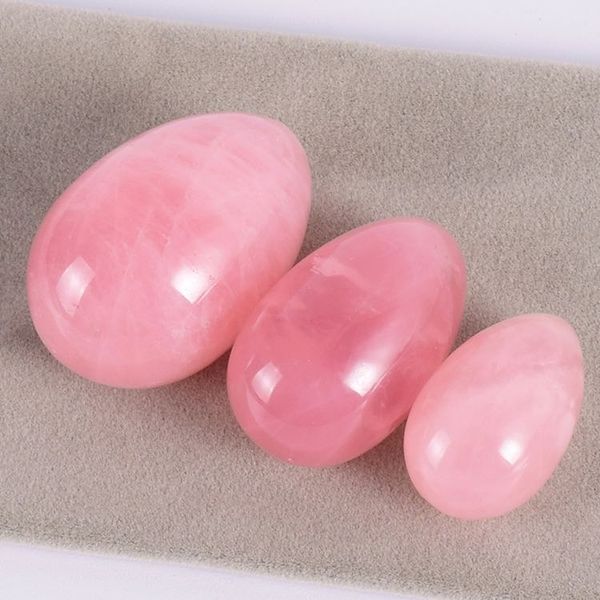 jade massage natural kegel undrilled mineral rose quartz yoni crystal egg exercise set egg women ball yoni pelvic floor fmhai 
jade massage natural kegel undrilled mineral rose quartz yoni crystal egg exercise set egg women ball yoni pelvic floor fmhai